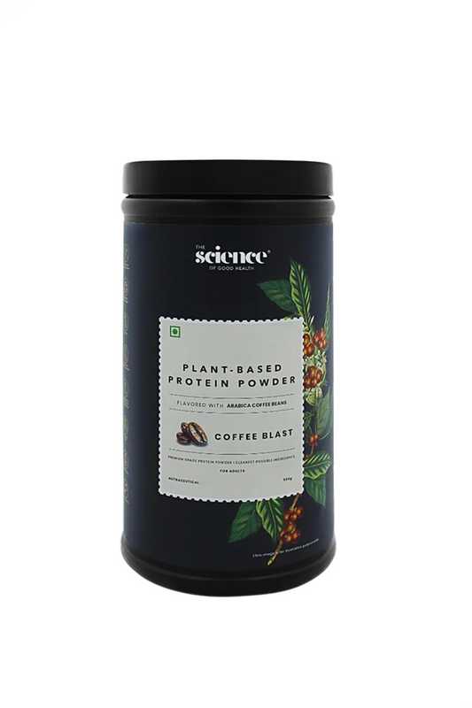 Coffee Flavored Vegan Protein Powder 500g | 21.6g Protein per Serving | Plant-Based Nutrition