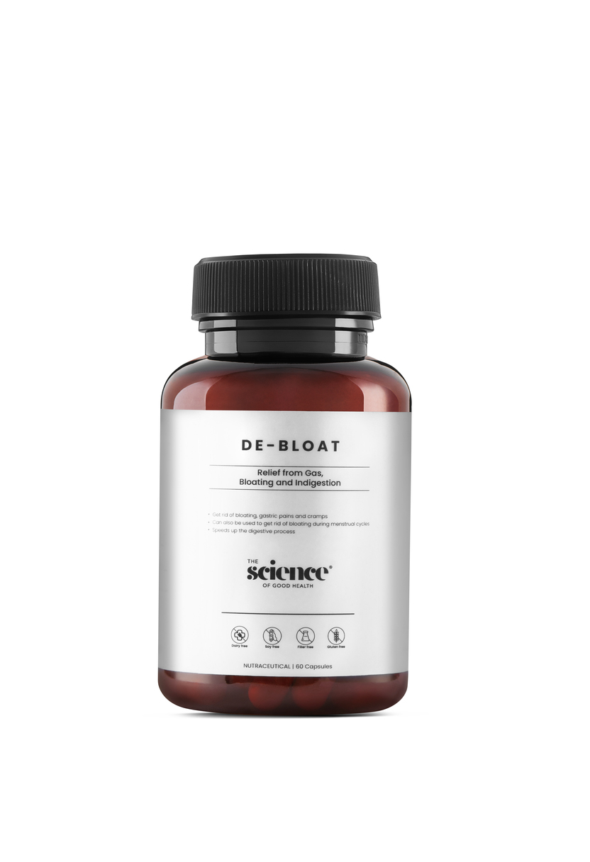 De-Bloat Supplement – Natural Digestion Support & Bloating Relief