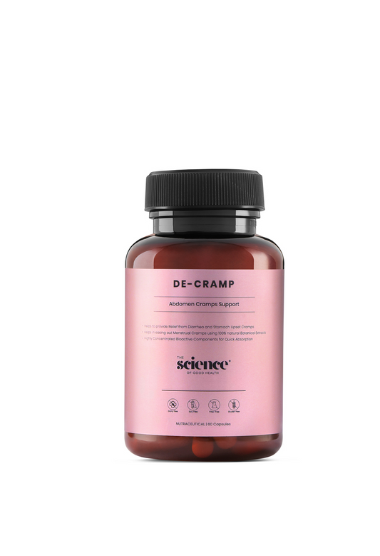 De-Cramp Supplement – IBS & Periods Cramp Relief Formula Optimal Metabolism – 60 Capsules