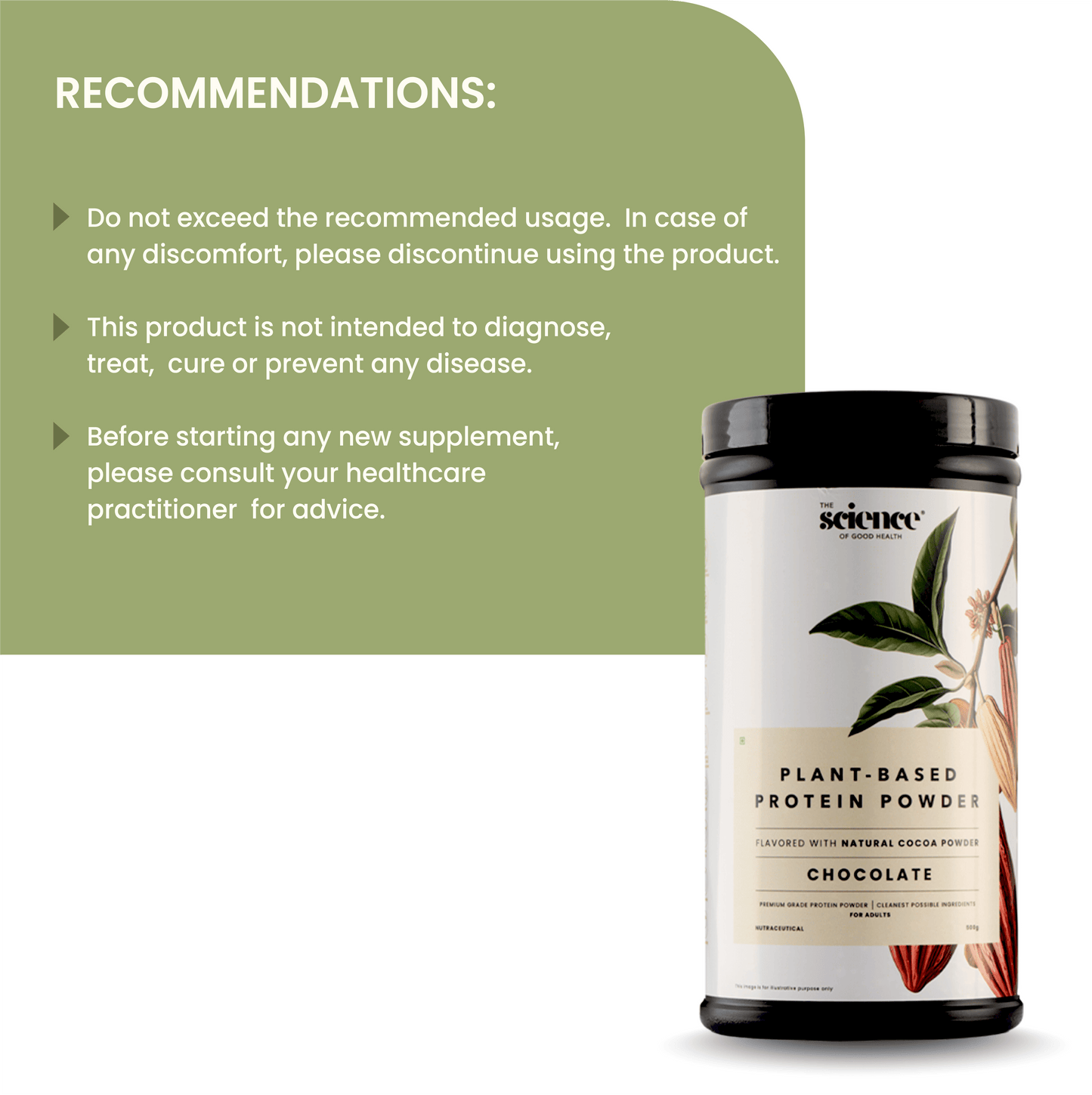 Vegan Chocolate Protein Powder – Plant-Based Muscle Recovery Protein Shake