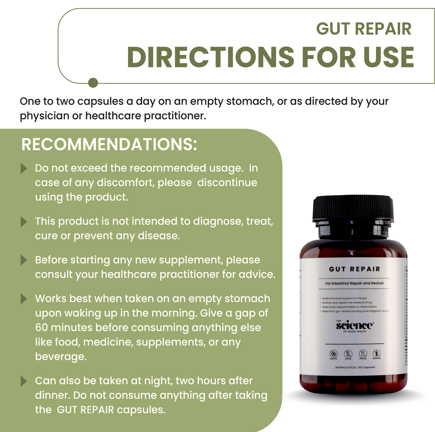 Gut Repair Formula – Intestinal Lining & Digestive Health Support
