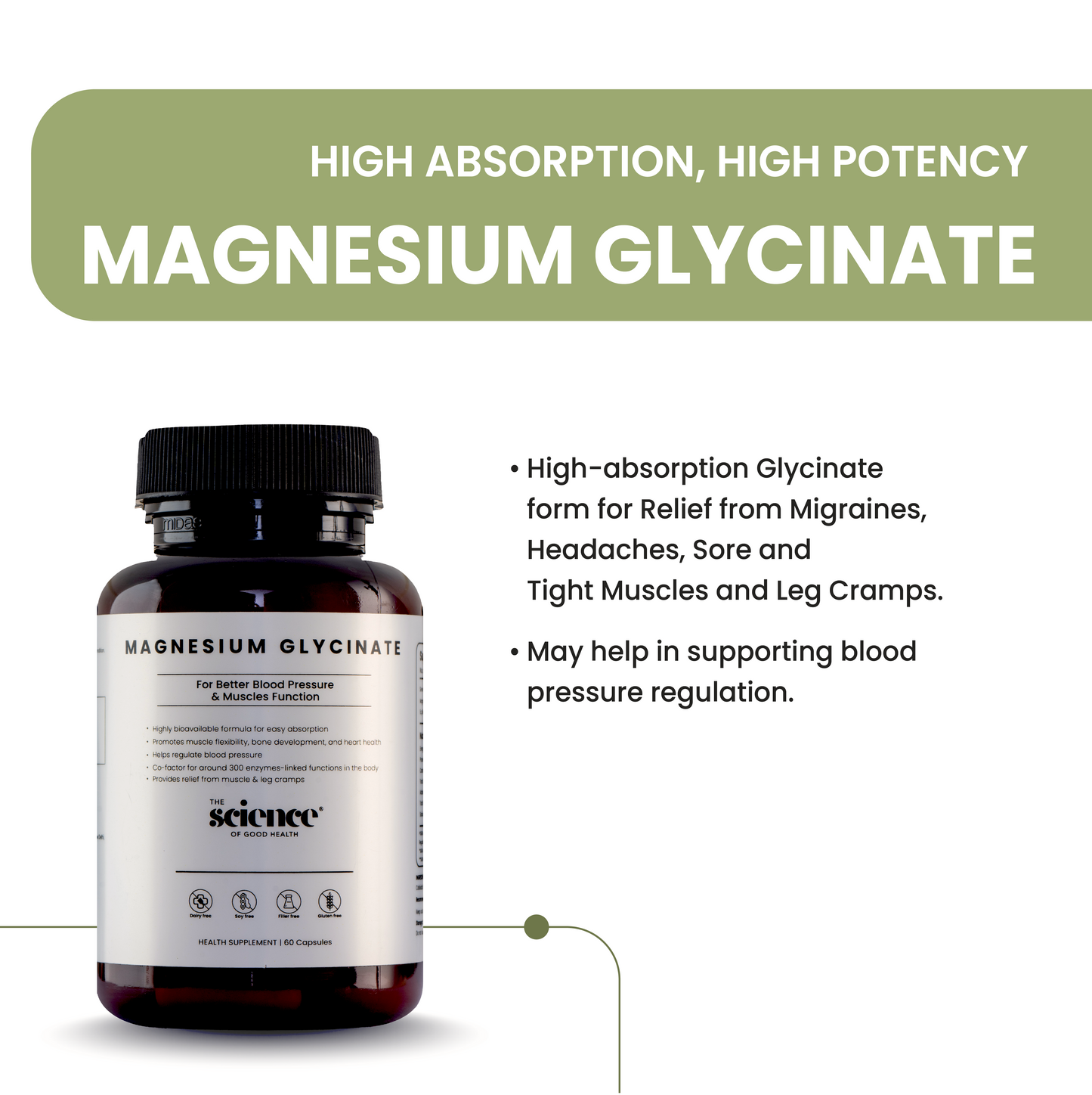 Magnesium Glycinate – High Absorption Magnesium for Stress & Sleep Support