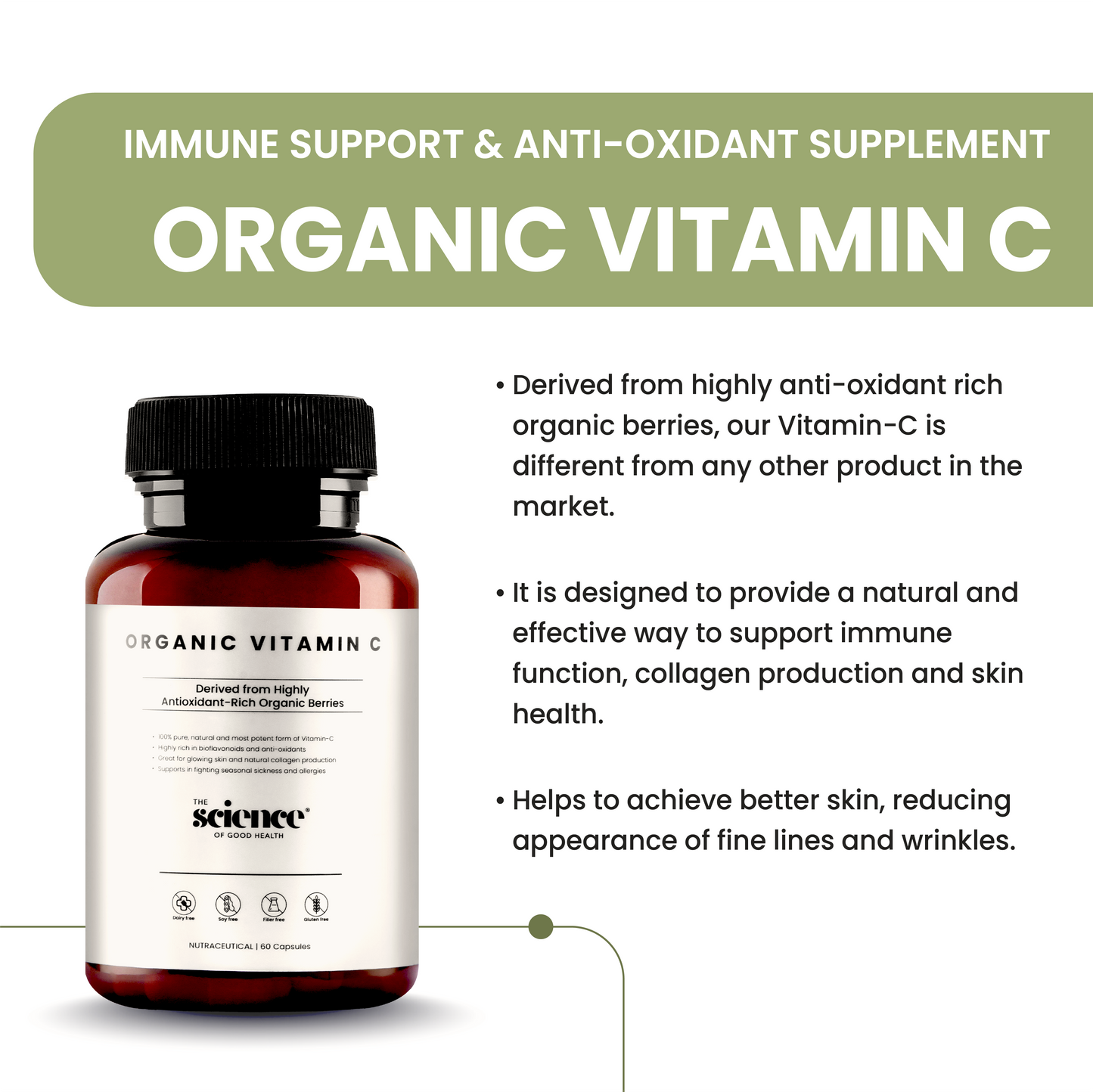 Organic Vitamin C – Immune Support & Antioxidant Supplement