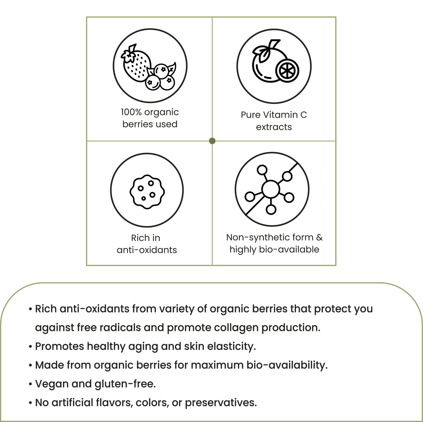 Organic Vitamin C – Immune Support & Antioxidant Supplement