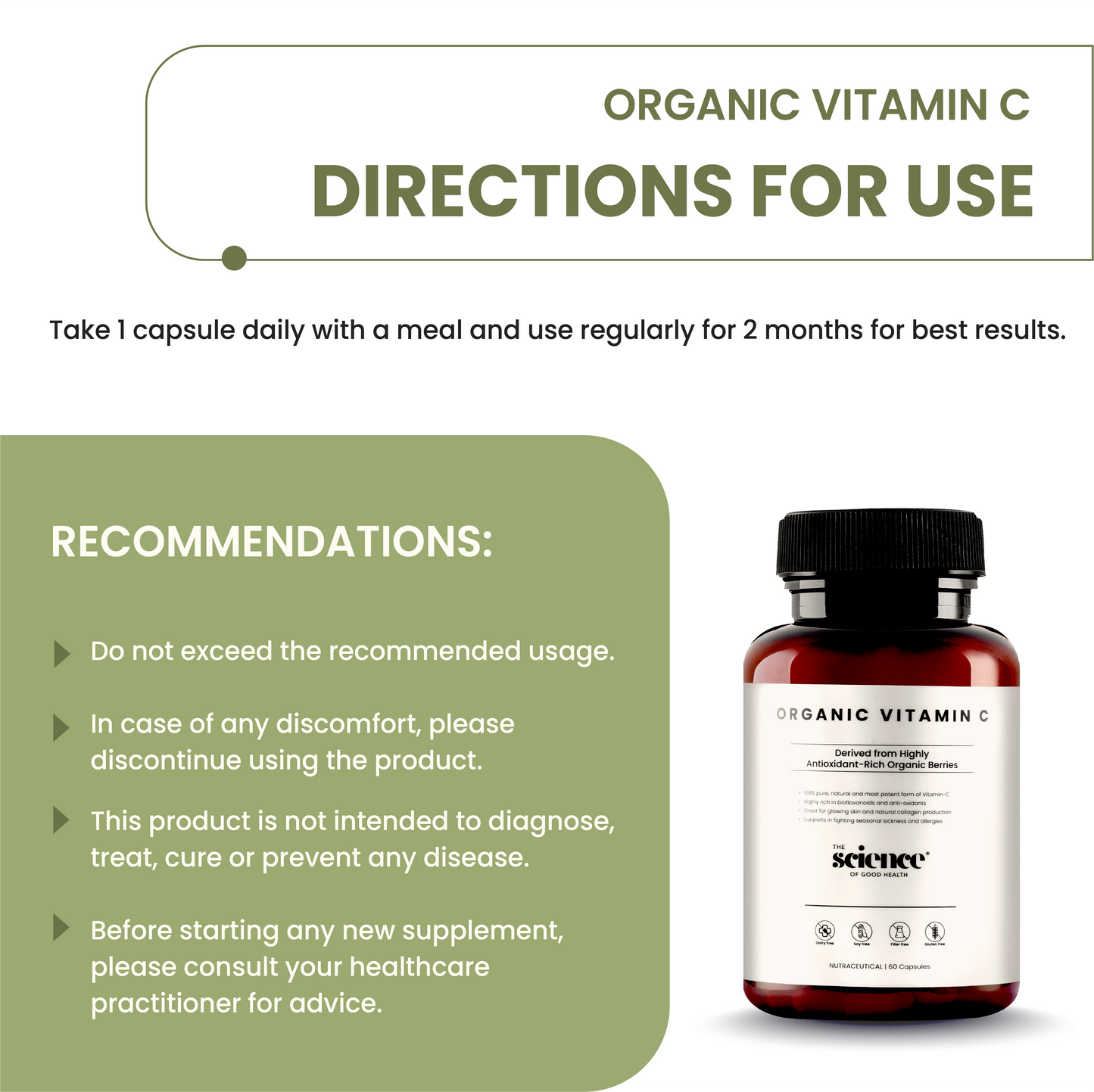 Organic Vitamin C – Immune Support & Antioxidant Supplement
