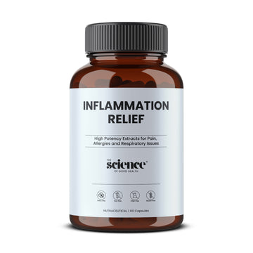 Inflammation Relief Supplement – Natural Pain, Allergy & Respiratory Support Optimal Metabolism – 60 Capsules