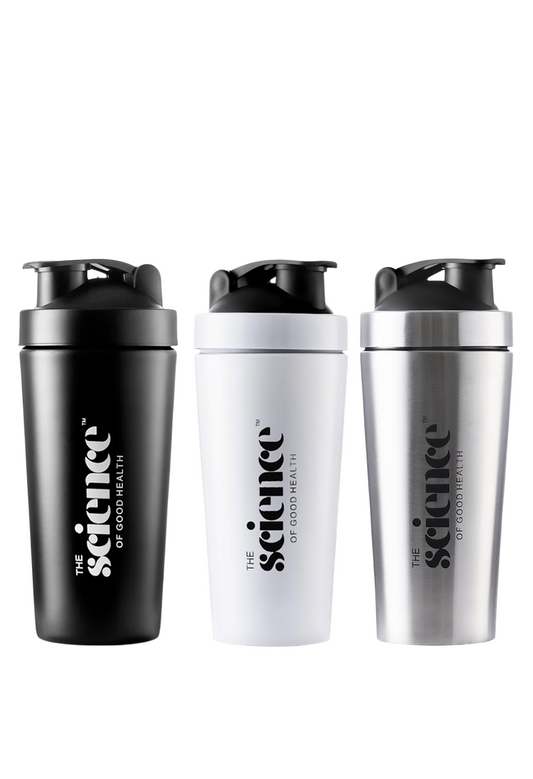 Stainless Steel Protein Shaker Bottle - For Gym & Fitness Lovers!