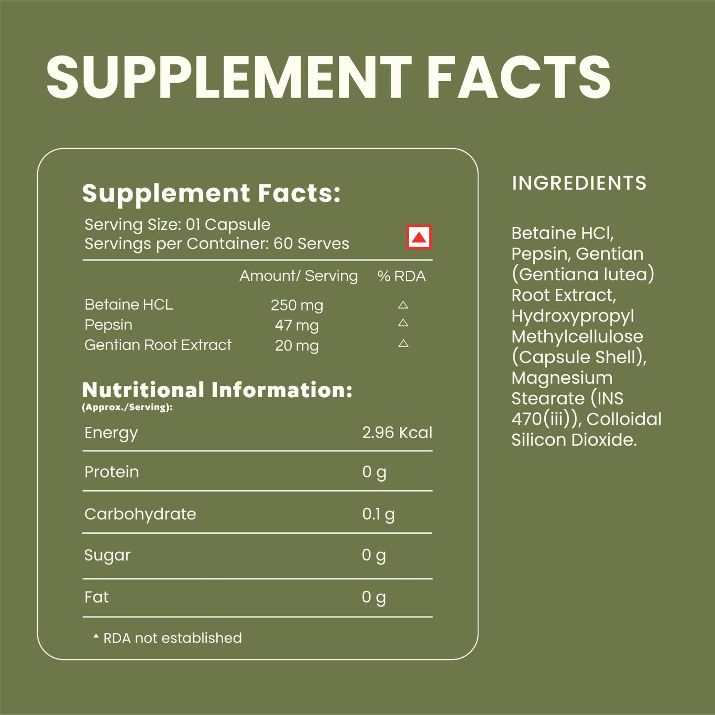 Easy Digest 250 mg – Support for Comfortable Protein Digestion,