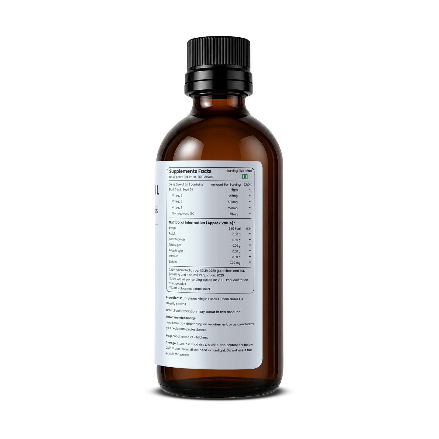 Premium Black Seed Oil - 200 ml