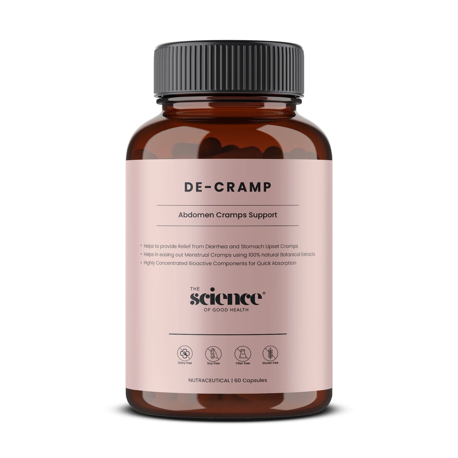 The Science of Good Health De-Cramp Supplement — natural IBS and cramp relief formula