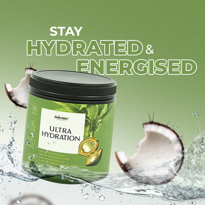 Ultra Hydration Supplement 200g | 10g Serving Size | Coconut Water Powder, Magnesium Glycinate, Himalayan, Himalayan Pink Salt & Monk Fruit | Replenish Electrolytes & Stay Hydrated