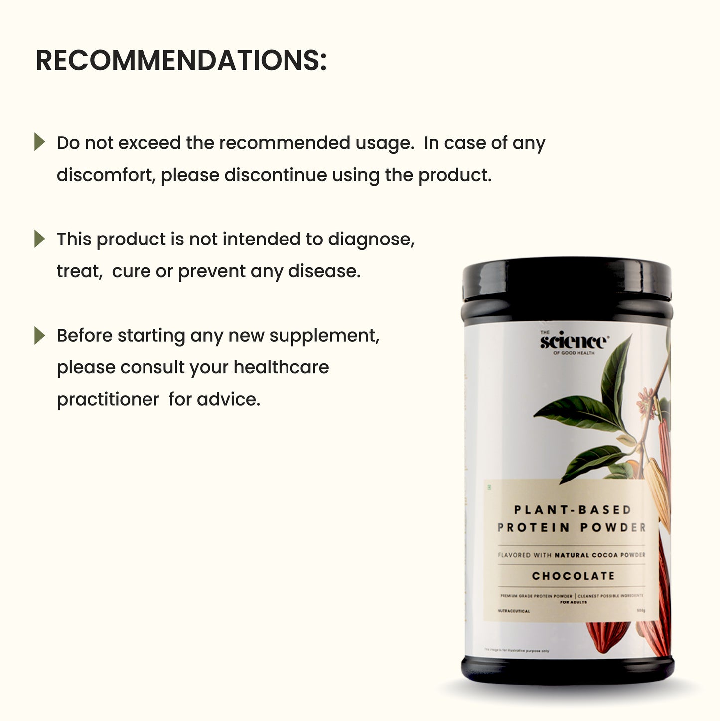 Vegan Chocolate Protein Powder – Plant-Based Muscle Recovery Protein Shake