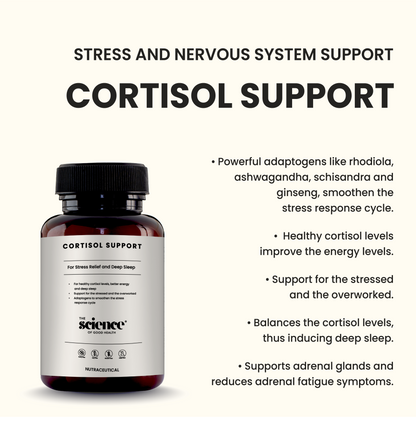 Cortisol Support Supplement – Anxiety Relief, Natural Stress & Deep Sleep Formula