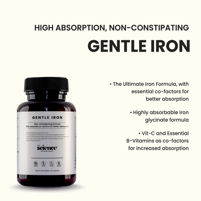 Gentle Iron Supplement – Non-Constipating Iron for Energy & Hemoglobin Support