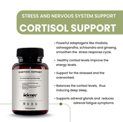 Cortisol Support Supplement – Anxiety Relief, Natural Stress & Deep Sleep Formula