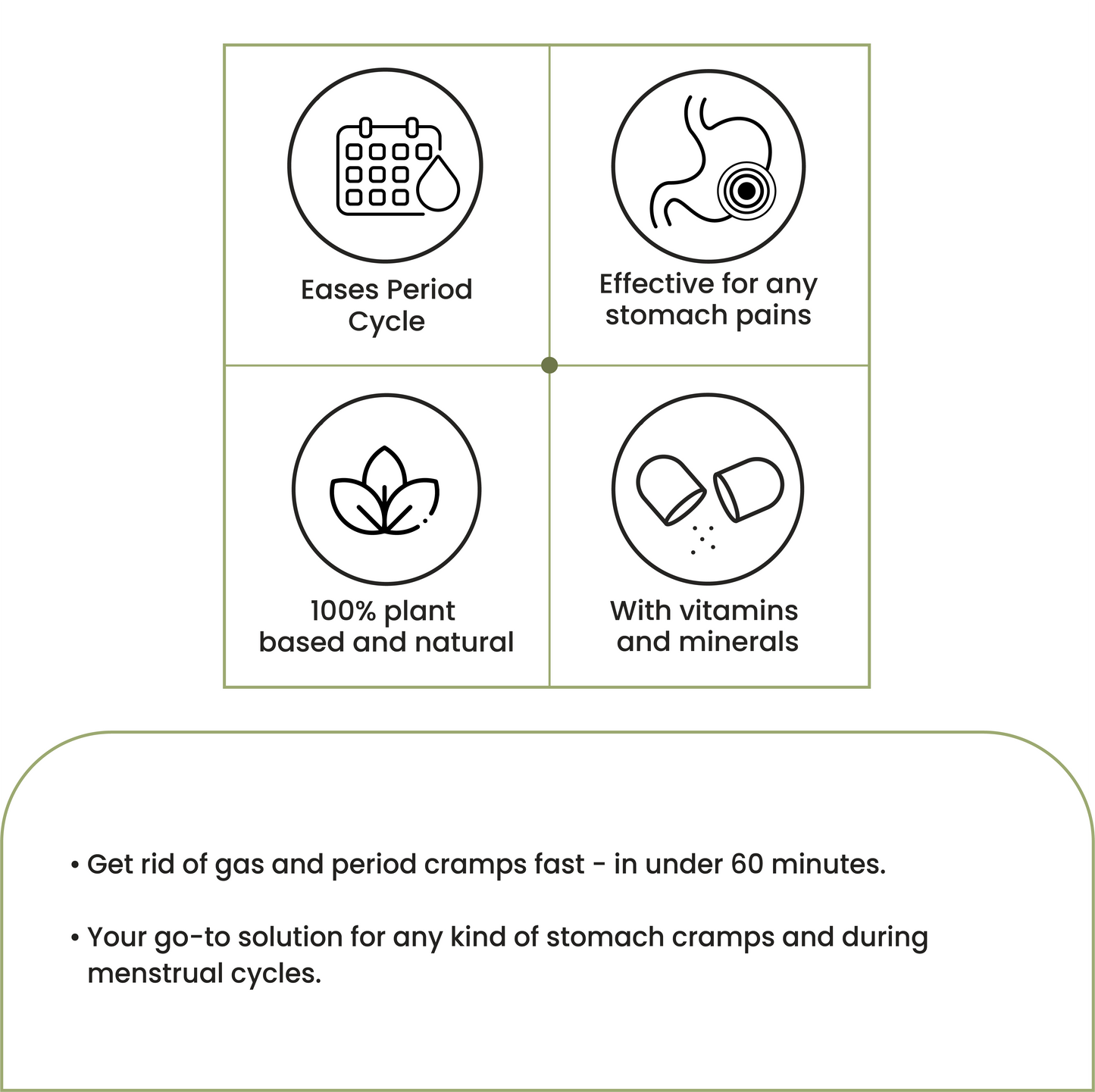 De-Cramp Supplement – IBS & Periods Cramp Relief Formula