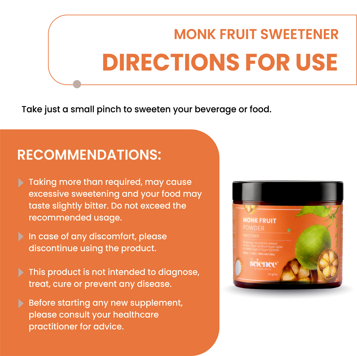 Monk Fruit Sweetener – Pure and Natural Zero-Calorie Sugar Alternative