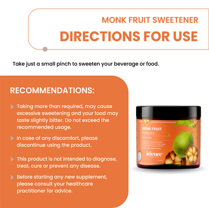 Monk Fruit Sweetener – Pure and Natural Zero-Calorie Sugar Alternative