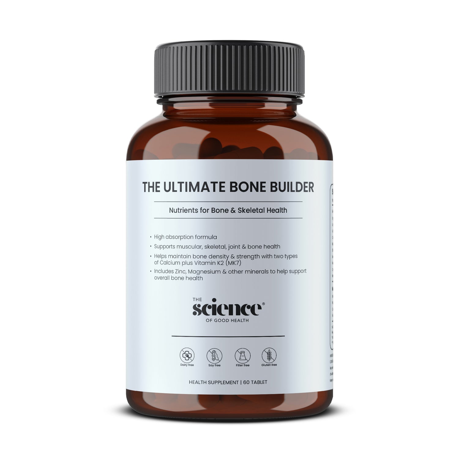 Ultimate bone builder calcium collagen bone strength supplement 60 tablets — The Science of Good Health