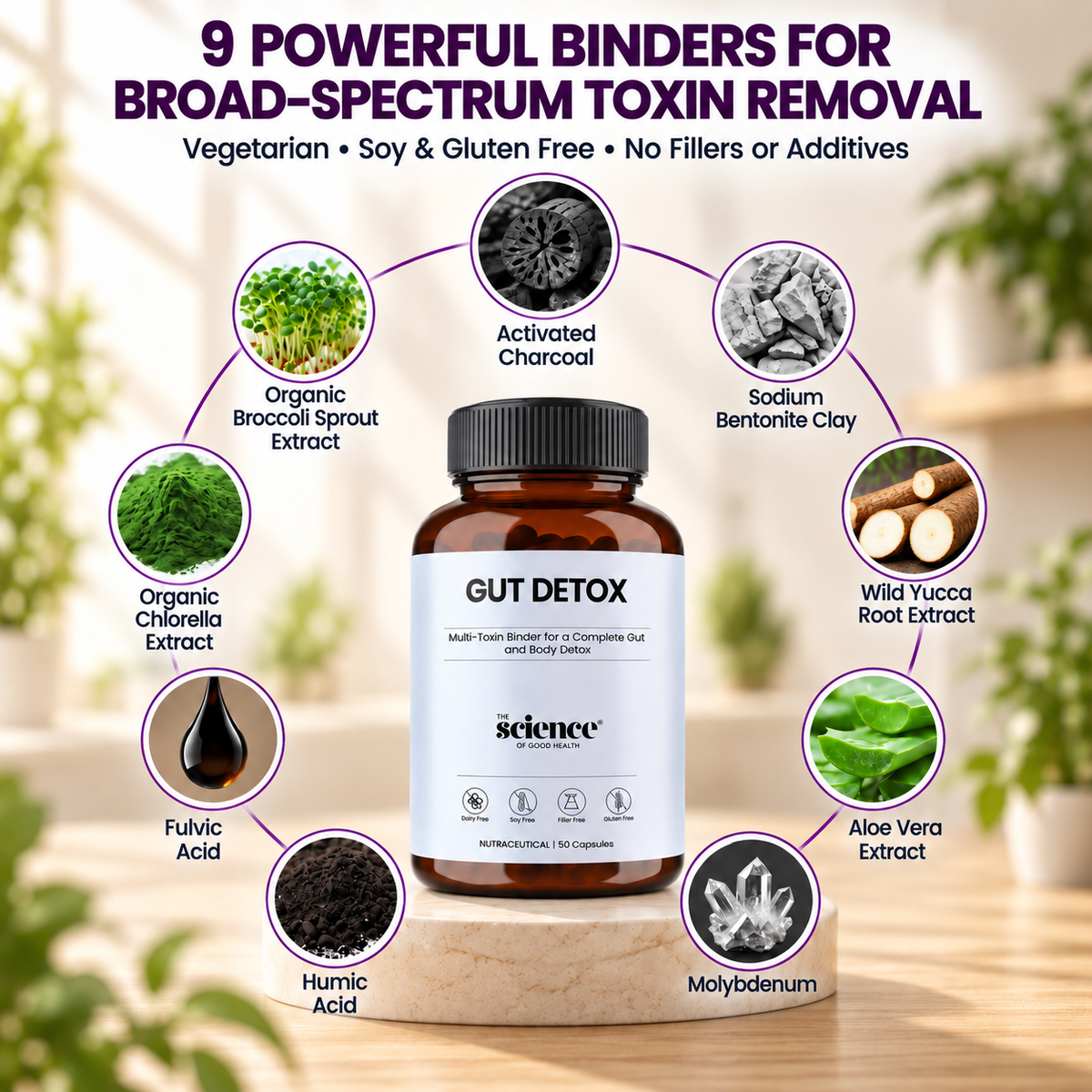 Gut Detox – Natural Strong Binders for Internal Detoxification
