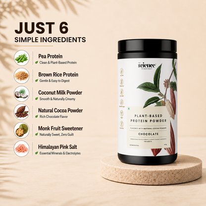 Vegan Chocolate Protein Powder – Plant-Based Muscle Recovery Protein Shake