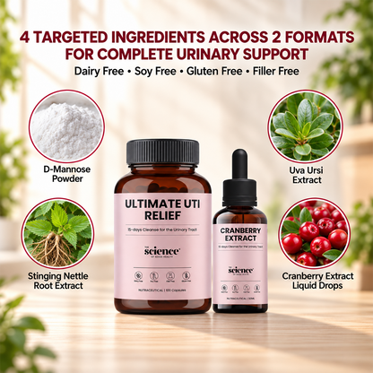 UTI Relief Kit – Pure Cranberry Drops & Urinary Tract Health Support Kit