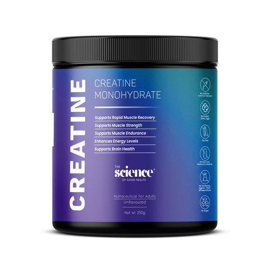 Creatine Monohydrate Supplement - 3g Serving Size | Pure & Potent | Unflavored | The Science of Good Health