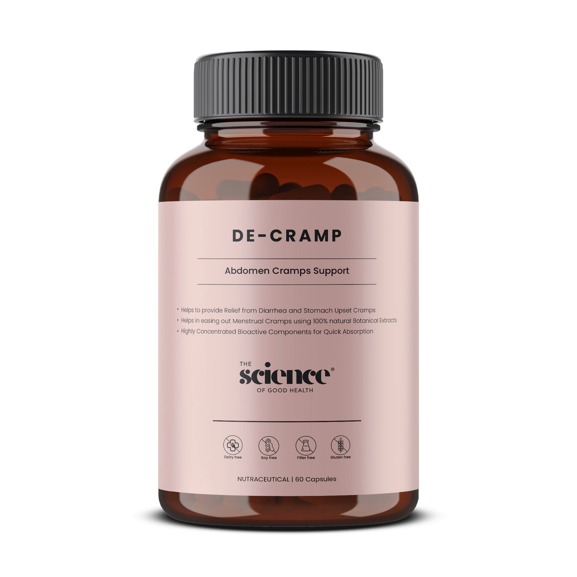 De-Cramp supplement IBS period cramp relief formula 60 capsules — The Science of Good Health