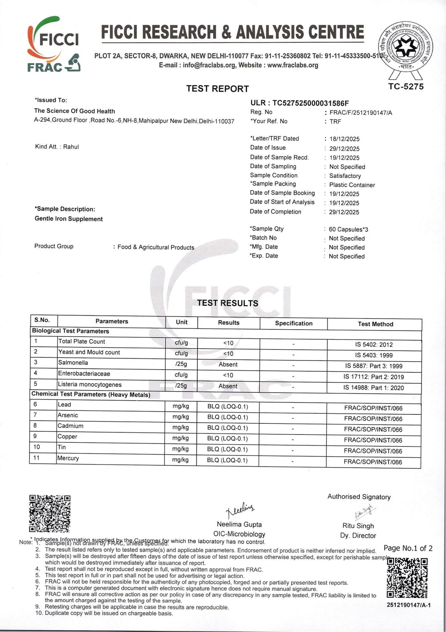 Gentle Iron Supplement – Non-Constipating Iron for Energy & Hemoglobin Support