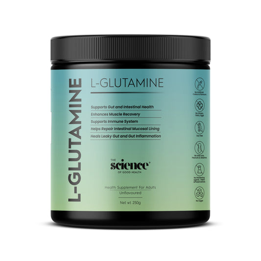 L-Glutamine Supplement - 5g Serving Size | Pure & Potent | Unflavored | The Science of Good Health