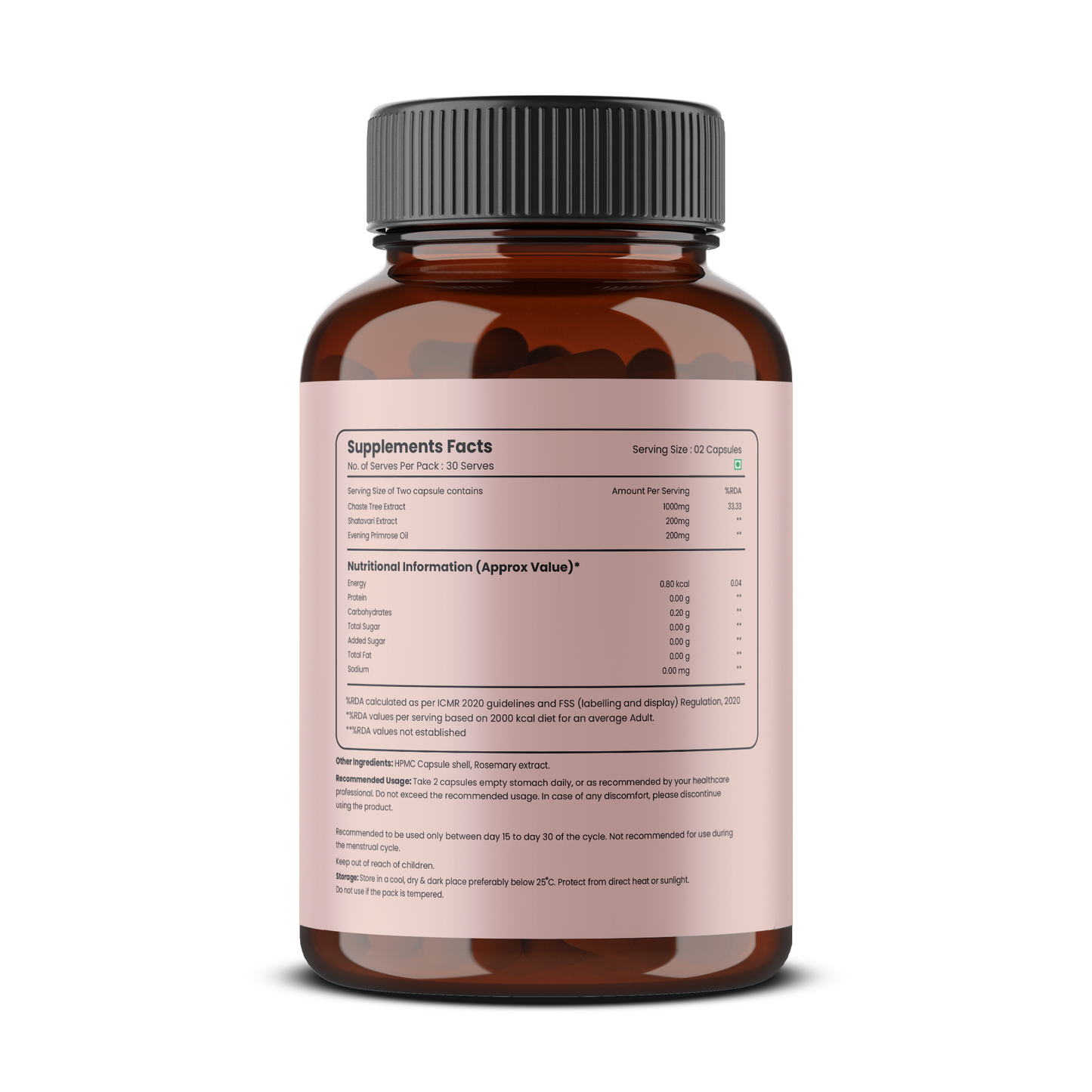 Hormone Balance for Women | Regulates Period Cycles, PMS & Fertility | With Chaste Tree, Shatavari & Evening Primrose Oil | For Menopause & Mood Support | 60 Veg Capsules