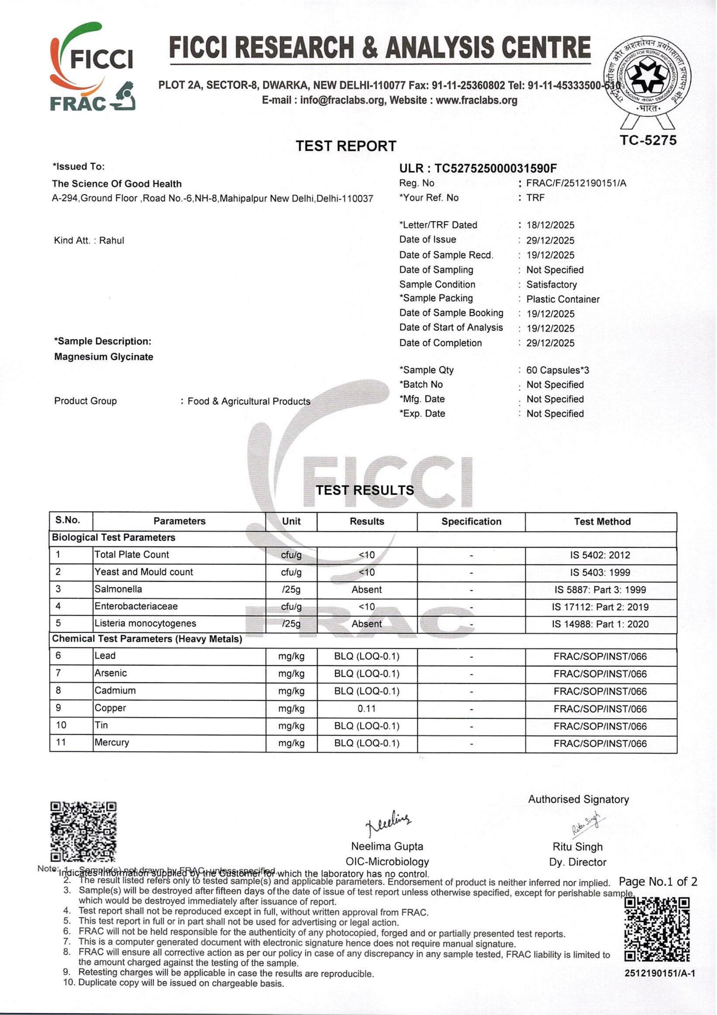 Magnesium Glycinate – High Absorption Magnesium for Stress & Sleep Support