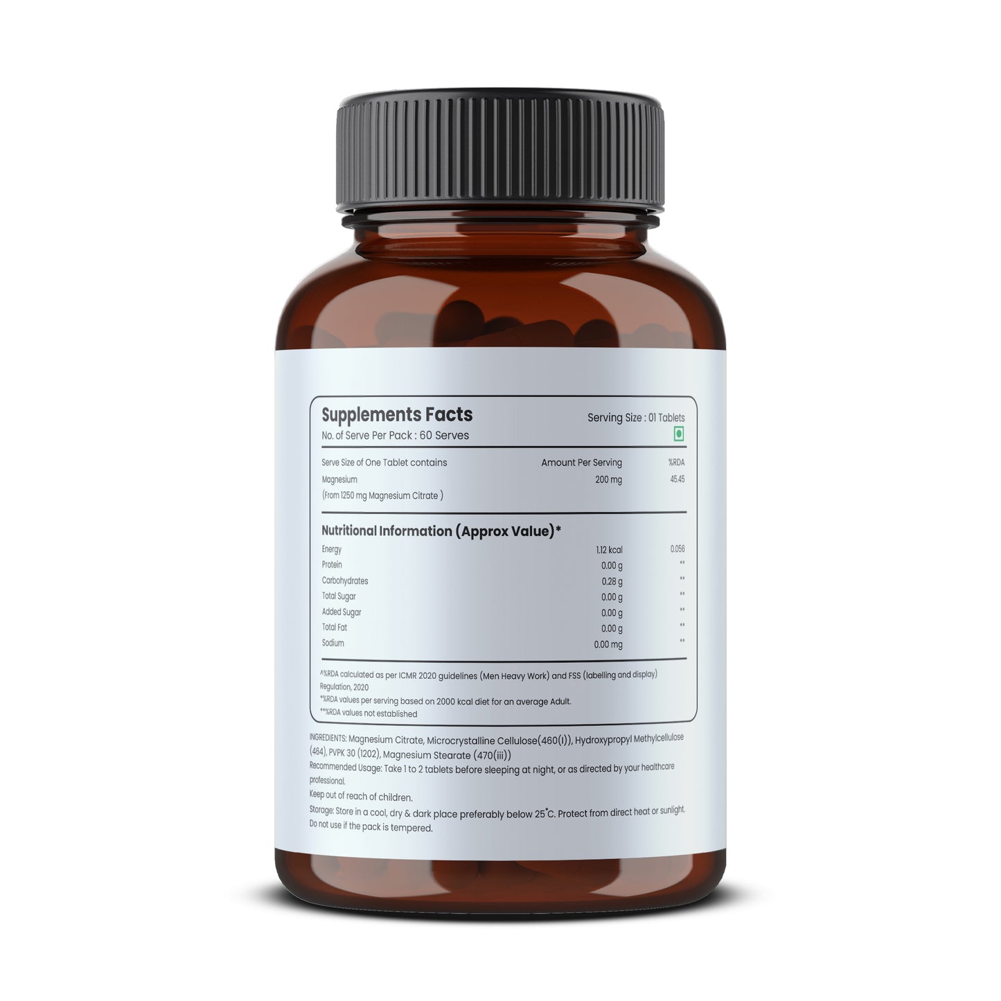 Magnesium Citrate Supplement – Constipation Relief, Muscle Relaxation & Sleep Support