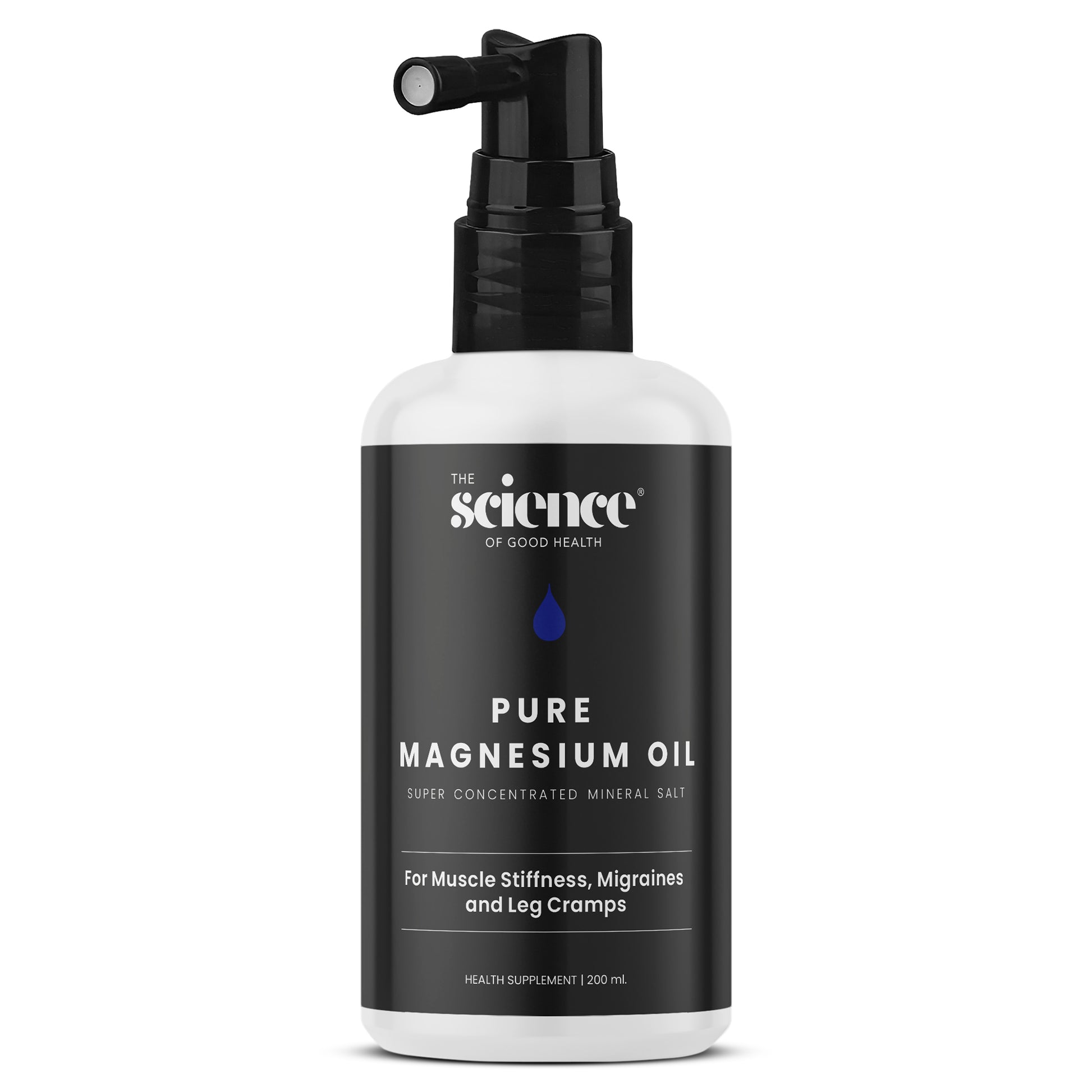 Pure magnesium oil topical muscle relaxation recovery support spray — The Science of Good Health