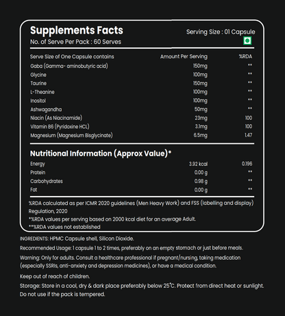 Ultimate Anti-Anxiety Support - 60 Capsules