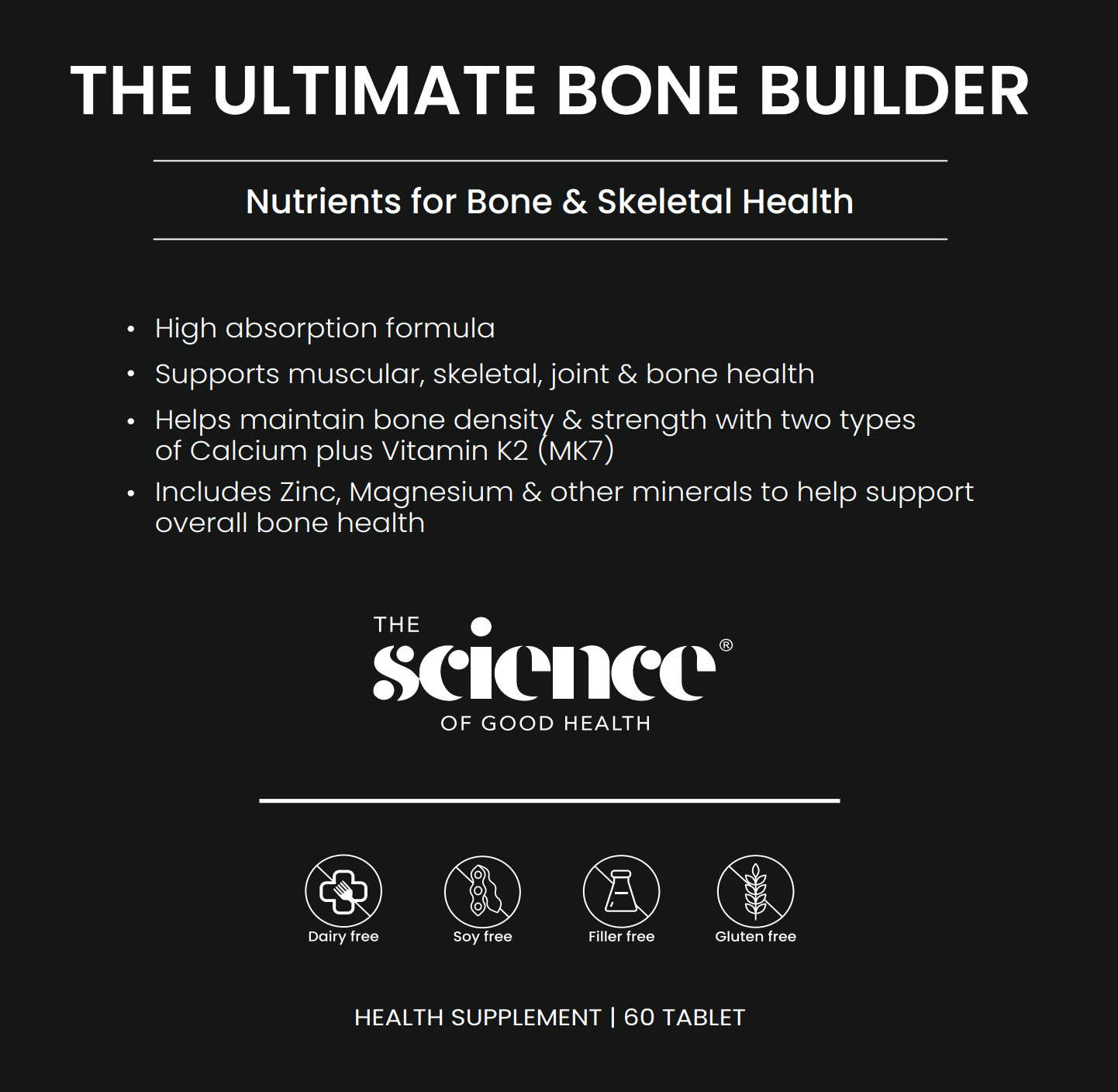 The Ultimate Bone Builder - 60 Tablets