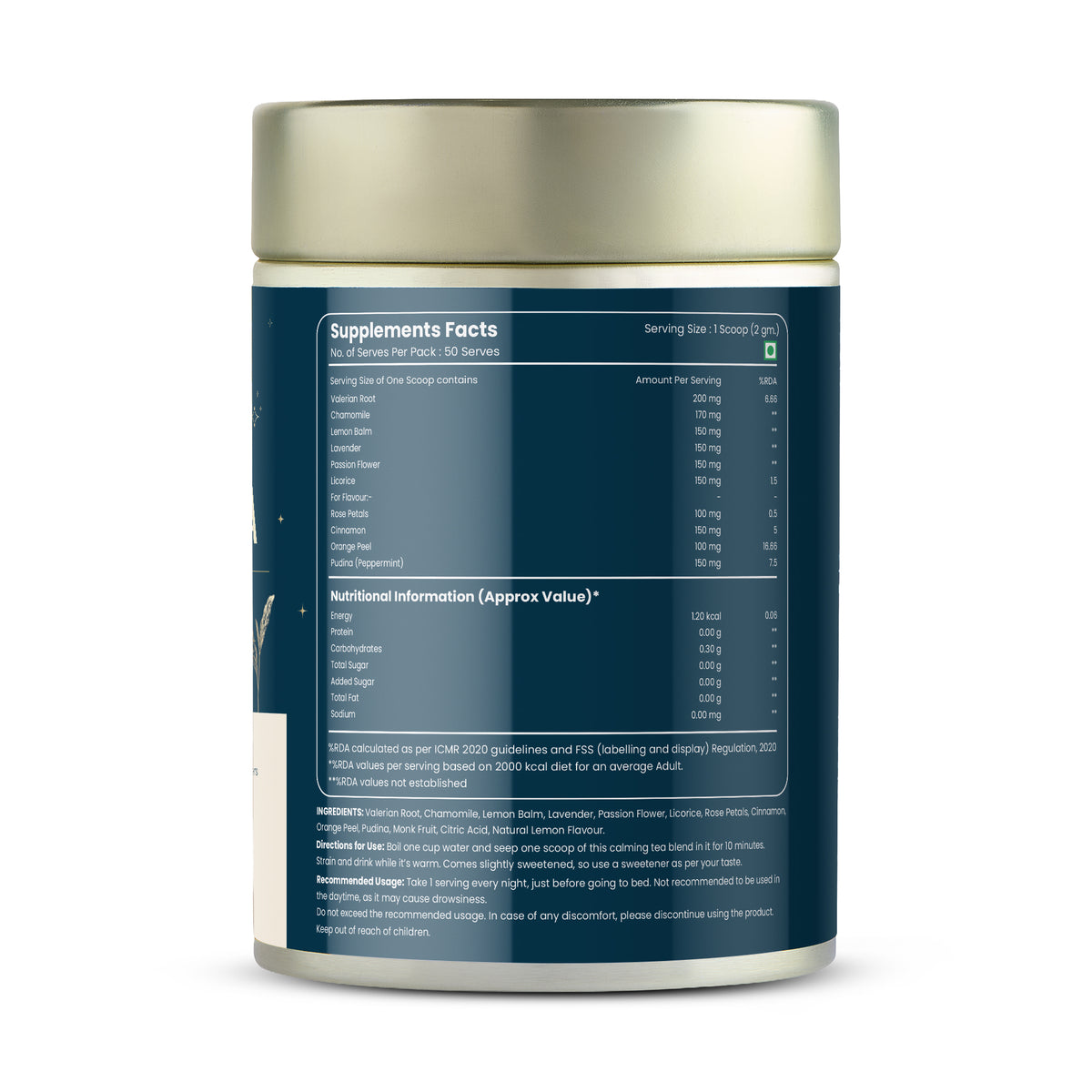 Sleep Tea - Natural Relaxation and Calming Blend, 100 Grams