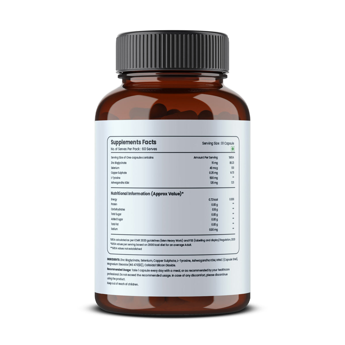 Ultimate Thyroid Support – Energy & Metabolism Boosting Supplement Optimal Metabolism – 60 Capsules