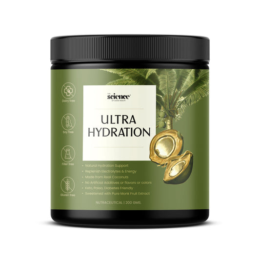 Ultra Hydration Supplement 200g | 10g Serving Size | Coconut Water Powder, Magnesium Glycinate, Himalayan, Himalayan Pink Salt & Monk Fruit | Replenish Electrolytes & Stay Hydrated