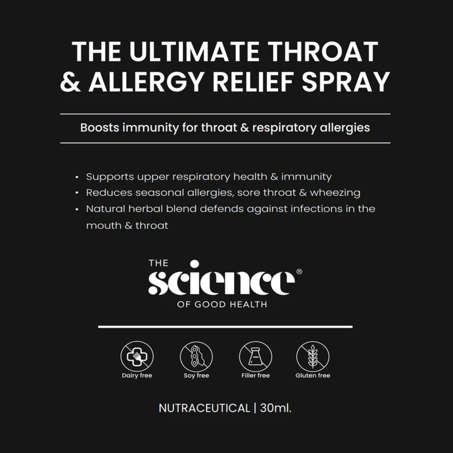 The Ultimate Throat & Allergy Relief Spray — 30 ml