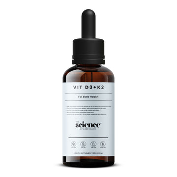 Vitamin D3 + K2 Drops – Bone Health & Immune Support Liquid Supplement - 30ml