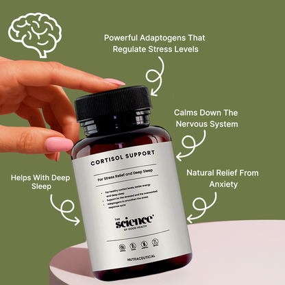 Cortisol Support Supplement – Anxiety Relief, Natural Stress & Deep Sleep Formula