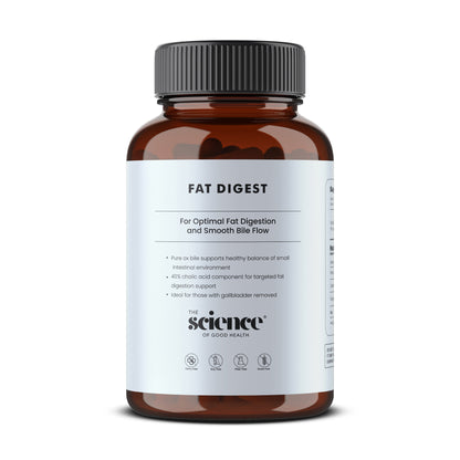 Fat Digest - Ox Bile Extract for Optimal Fat Digestion, 60 capsules