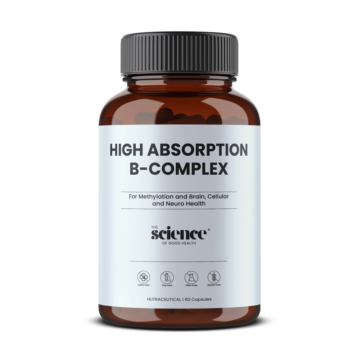 High absorption B-complex supplement energy nervous system support 60 capsules — The Science of Good Health