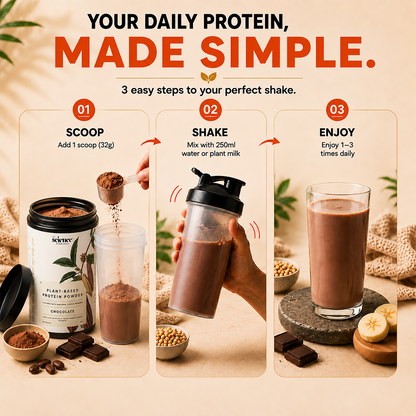Vegan Chocolate Protein Powder – Plant-Based Muscle Recovery Protein Shake