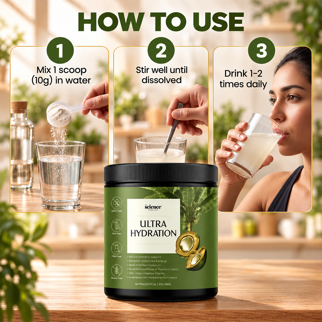 Ultra Hydration Supplement 200g | 10g Serving Size | Coconut Water Powder, Magnesium Glycinate, Himalayan, Himalayan Pink Salt & Monk Fruit | Replenish Electrolytes & Stay Hydrated