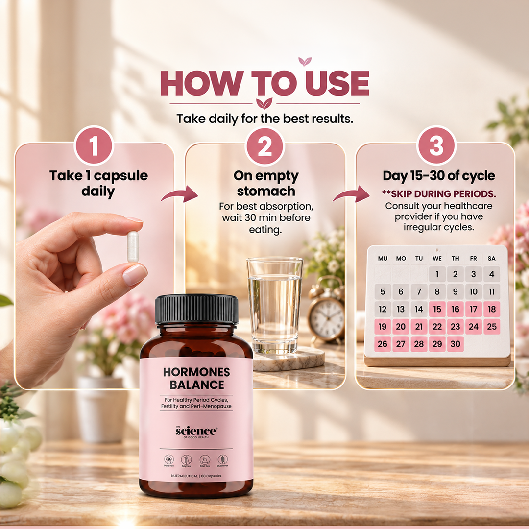 Women's Hormone Balance – Support for Period Cycles, Fertility & Menopause - 60 Capsules