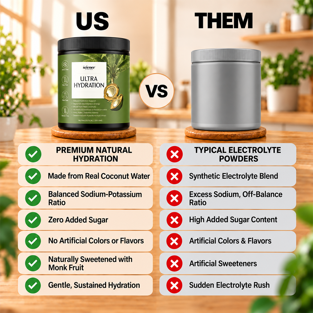Ultra Hydration Supplement 200g | 10g Serving Size | Coconut Water Powder, Magnesium Glycinate, Himalayan, Himalayan Pink Salt & Monk Fruit | Replenish Electrolytes & Stay Hydrated