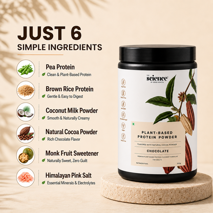 Vegan Chocolate Protein Powder – Plant-Based Muscle Recovery Protein Shake