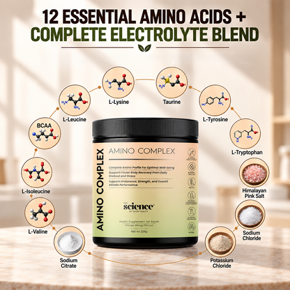 Amino Complex Supplement 228g | 7.8g Serving Size | Amino Acids & Electrolyte Blend